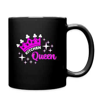 Kitchen queen - Tasse einfarbig - Schwarz - Rechts