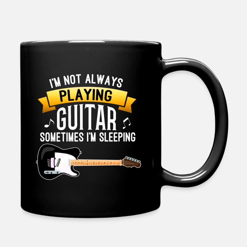 Gitarre Musik Plektron E-Gitarre E-Bass - Tasse einfarbig - Schwarz