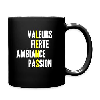 Valeurs Lens - Mug uni - noir - Droite