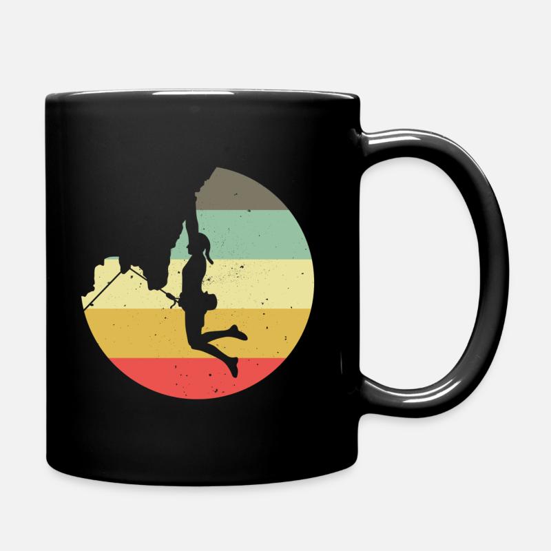 Alpinisme Escalade Cadeau Bouldering Retro Cool - Mug uni - noir