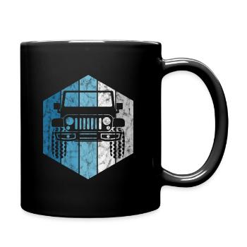Véhicule tout-terrain AWD Offroad 4wd 4x4 4wheeler cadeau - Mug uni - noir - Droite