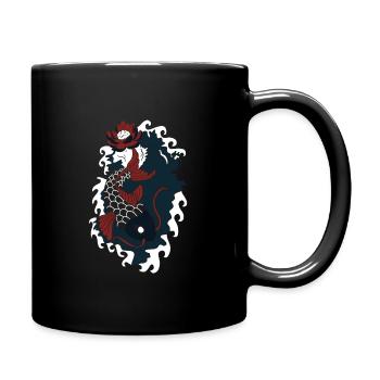Koi - Tasse einfarbig - Schwarz - Rechts
