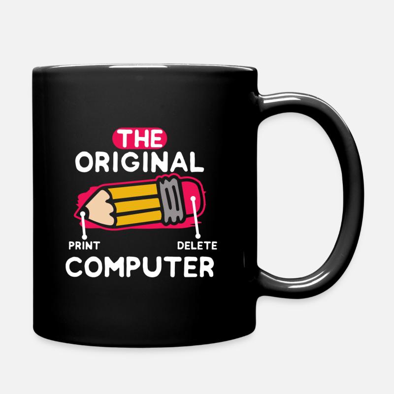 The Original Computer PC Nerd IT Technologie Geek - Tasse einfarbig - Schwarz