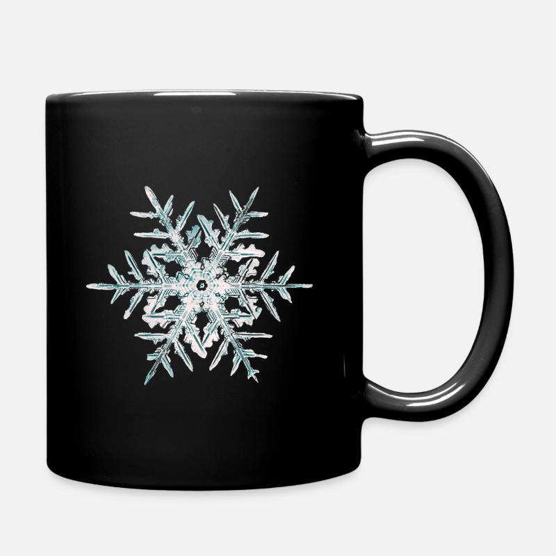 Cristaux de neige - Mug uni - noir
