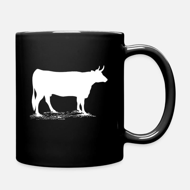 Kuh - Tasse einfarbig - Schwarz