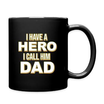 Dad Hero Hero Father Dad Gift Family - Full Colour Mug - black - Right