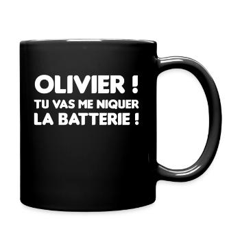 Cadeau marrant Jacky tuning 135.3 dB - Mug uni - noir - Droite