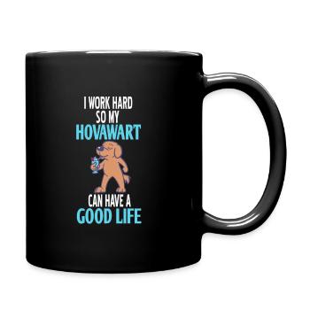 Hovawart - Tasse einfarbig - Schwarz - Rechts