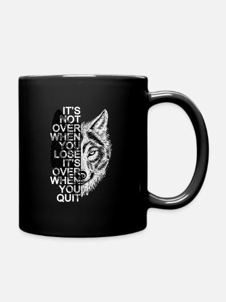 It's Not Over When You Lose ... - Full Colour Mug - black