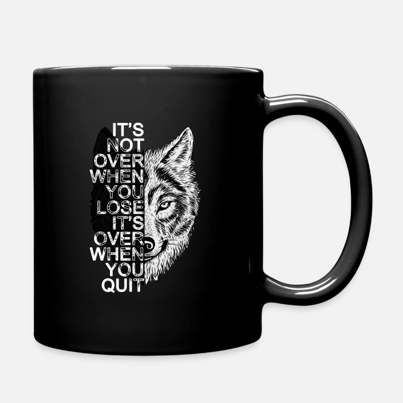 Es ist nicht vorbei, wenn Sie verlieren ... - Tasse einfarbig - Schwarz