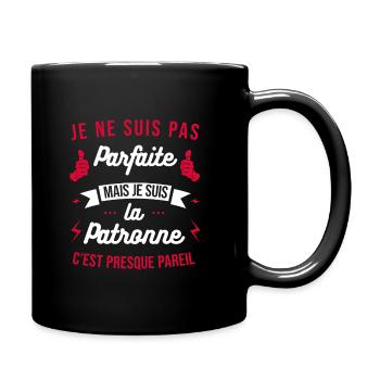 JE SUIS LA PATRONNE - Mug uni - noir - Droite