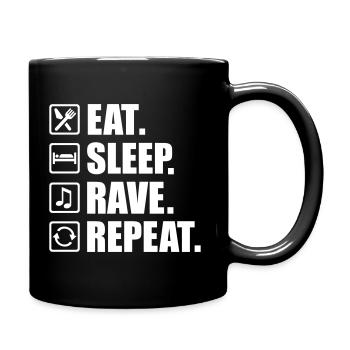 rave - Full Colour Mug - black - Right