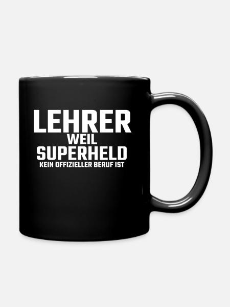 Lehrer - Tasse einfarbig - Schwarz