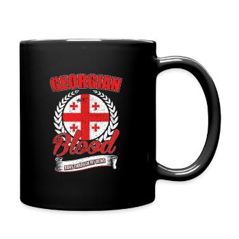 Georgian blood - Full Colour Mug - black - Right