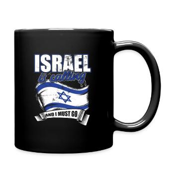 Israel Jerusalem patriotism - Full Colour Mug - black - Right