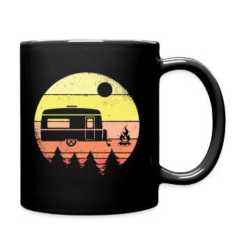 Camping Caravan Camper Camp Tentes Camping-car - Mug uni - noir - Droite