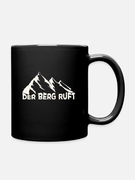 Berg - Outdoor - Berge - Mountain - Tasse einfarbig - Schwarz