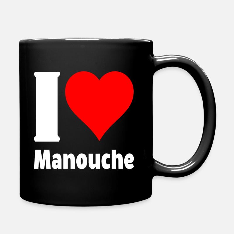 I LOVE MANOUCHE - Mug uni - noir