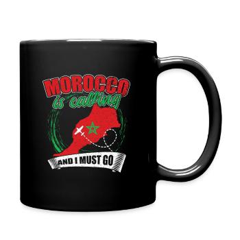 Morocco Calls - Full Colour Mug - black - Right