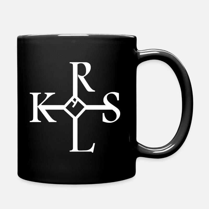 Signature Charles le Grand blanc - Mug uni - noir