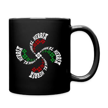 Croix Basques - Mug uni - noir - Droite