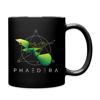 Bio Kolibri nachhaltig, fair & vegan | Phaedera - Tasse einfarbig - Schwarz - Rechts