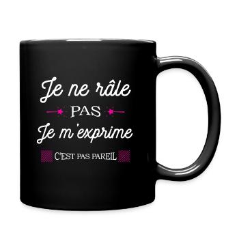 ICH BIN NICHT ZU MECKERN. - Tasse einfarbig - Schwarz - Rechts