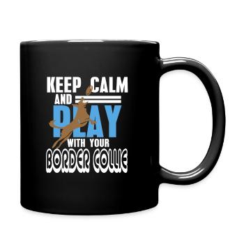Border collie - Full Colour Mug - black - Right