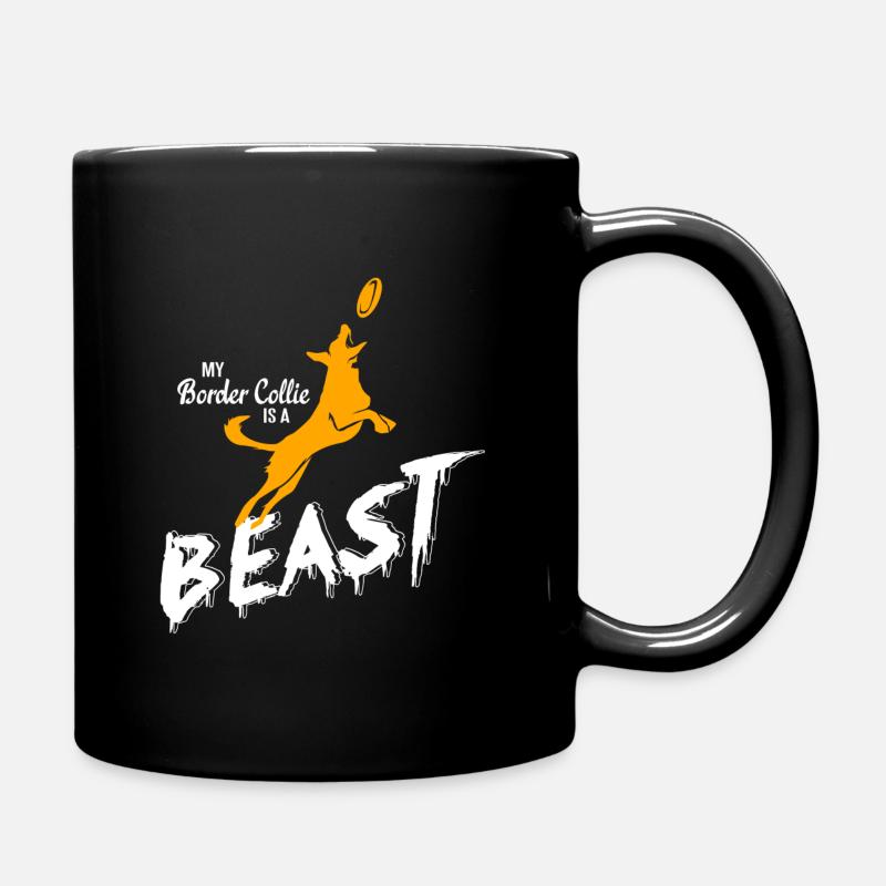 Border collie - Full Colour Mug - black