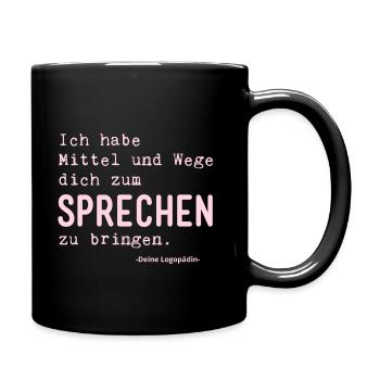 Rosa mafiosa - Tasse einfarbig - Schwarz - Rechts
