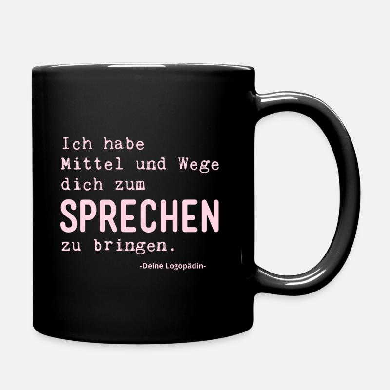 Rosa mafiosa - Tasse einfarbig - Schwarz