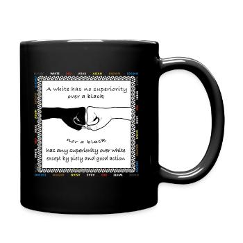 Black lives matter - Un blanc n'a aucune supériori - Mug uni - noir - Droite