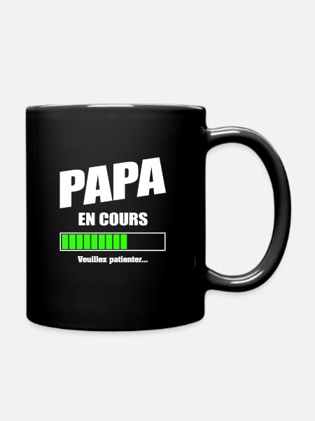 PAPA EN COURS - FUTUR PAPA - Mug uni - noir