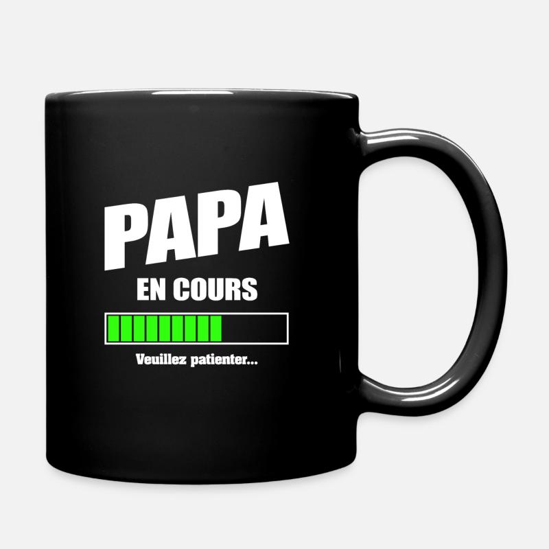 PAPA EN COURS - FUTUR PAPA - Mug uni - noir