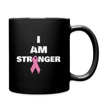 I am stronger - Full Colour Mug - black - Right