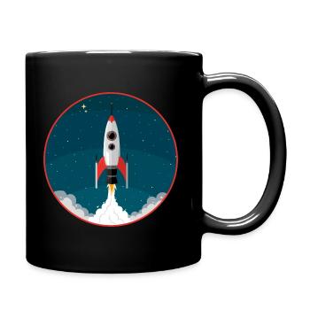rocket - Full Colour Mug - black - Right