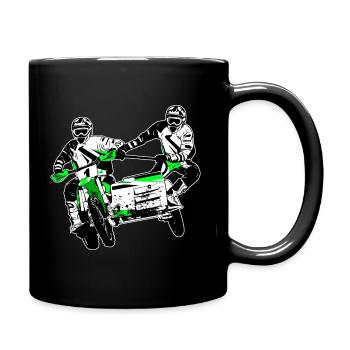 Sidecarcross - sidecar moto cross - Full Colour Mug - black - Right