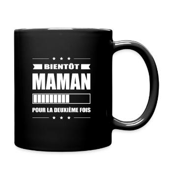 BIENTÔT MAMAN POUR LA DEUXIÈME FOIS - Mug uni - noir - Droite