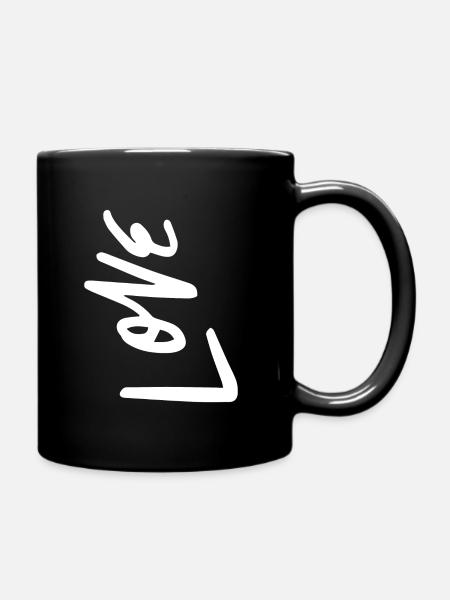 Love - Mug uni - noir