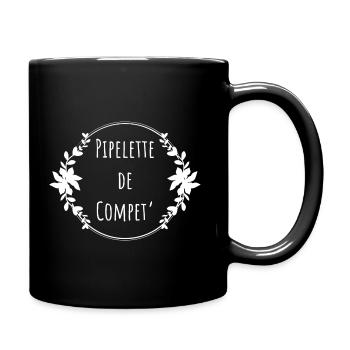 Pipelette de compet' blanc - Mug uni - noir - Droite