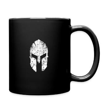 Casque sparte - Mug uni - noir - Droite