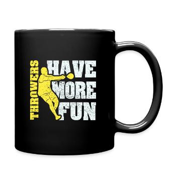 Hammerwerfer - Tasse einfarbig - Schwarz - Rechts