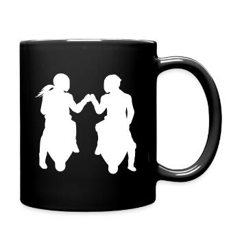 Bikercouple Couple Couple Motorcycle Super sportsman - Full Colour Mug - black - Right