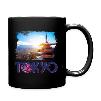 Tokyo Tokyo Japan Asia Pagoda Mountain Mountain - Full Colour Mug - black - Right