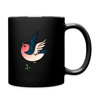 swallow - Full Colour Mug - black - Right