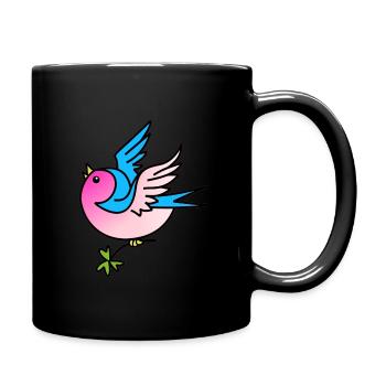 Swallow - Full Colour Mug - black - Right