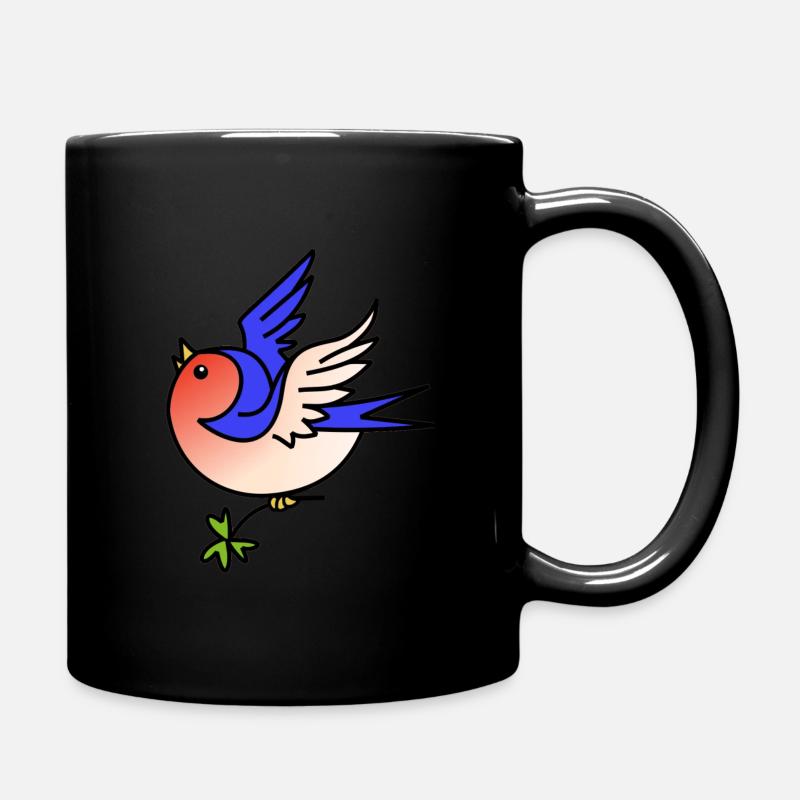 Schwalbe - Tasse einfarbig - Schwarz