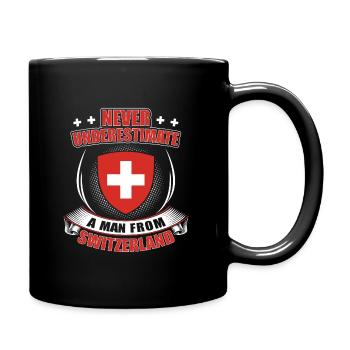 Switzerland - Full Colour Mug - black - Right