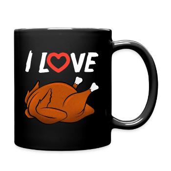 I Love Grilled Chicken - Full Colour Mug - black - Right