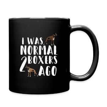 Boxer Dog Gifts - Full Colour Mug - black - Right